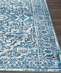 Copper Grove Distressed Persian Pattern Sky Blue Light Gray Soft Area Rug All Area Rugs And Runners