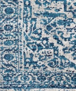 Copper Grove Distressed Persian Pattern Sky Blue Light Gray Soft Area Rug All Area Rugs And Runners
