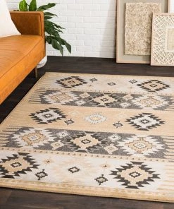 Artistic Weaver Southwestern Aztec Black Soft Area Rug