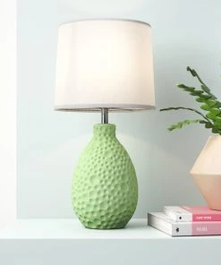 Modern Rugs And Decor 14 Inch Ceramic Crafted Table Lamp