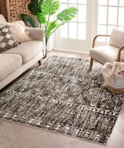 Well Woven Anthracite Modern Vintage Mediterranean Soft Area Rug All Area Rugs And Runners