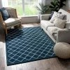 Well Woven Moroccan Lattice Trellis Blue Soft Area Rug All Area Rugs And Runners