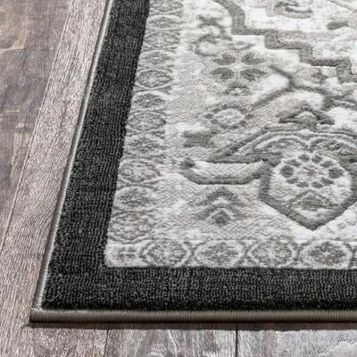 Well Woven All Area Rugs And Runners Vintage Medallion Oriental Grey Soft Area Rug 4 Well Woven All Area Rugs And Runners Vintage Medallion Oriental Grey Soft Area Rug
