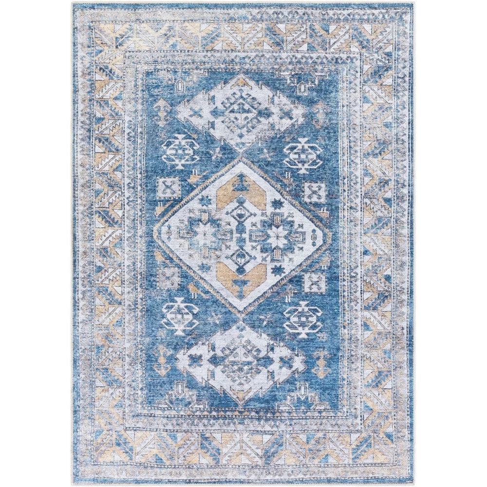 Artistic Weavers Triple Medallion Printed Machine Washable Area Soft Rug 2 Artistic Weavers Triple Medallion Printed Machine Washable Area Soft Rug
