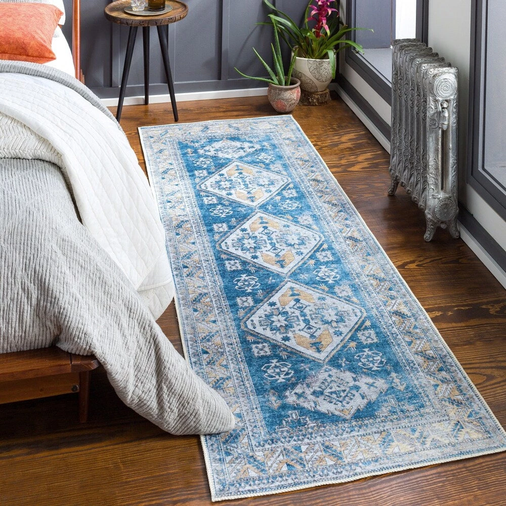 Artistic Weavers Triple Medallion Printed Machine Washable Area Soft Rug 8 Artistic Weavers Triple Medallion Printed Machine Washable Area Soft Rug