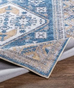 Artistic Weavers Triple Medallion Printed Machine Washable Area Soft Rug 13 Artistic Weavers Triple Medallion Printed Machine Washable Area Soft Rug