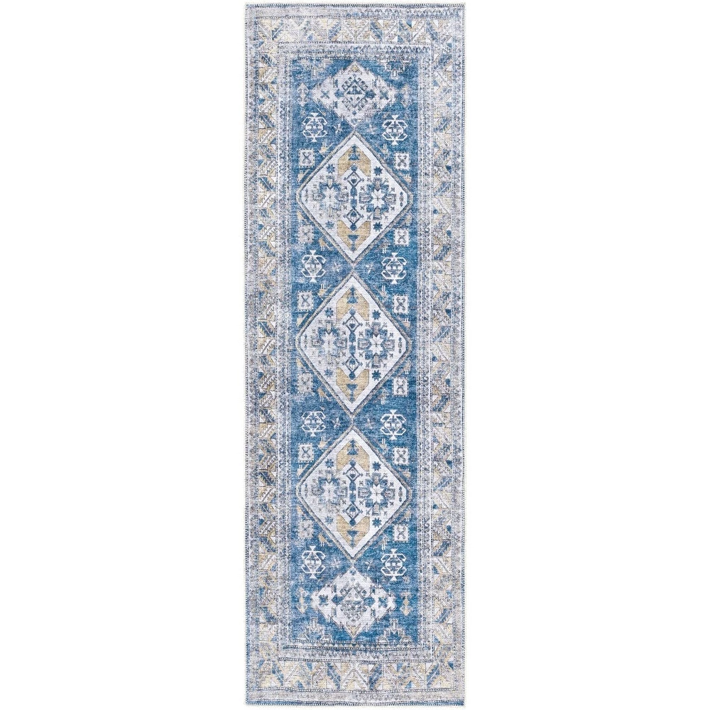 Artistic Weavers Triple Medallion Printed Machine Washable Area Soft Rug 9 Artistic Weavers Triple Medallion Printed Machine Washable Area Soft Rug