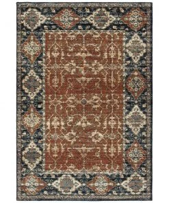 Modern Rugs And Decor All Area Rugs And Runners Doke Vintage Replica Paprika Soft Area Rug