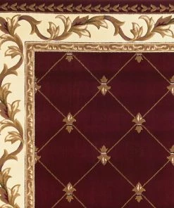 All Area Rugs And Runners Domani Classics Victorian Bordered Trellis Area Soft Rug