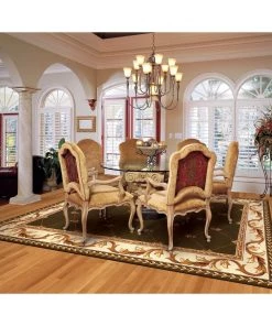 All Area Rugs And Runners Domani Classics Victorian Bordered Trellis Area Soft Rug