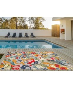All Area Rugs And Runners Domani Napa Floral Textured Indoor/ Outdoor Area Rug