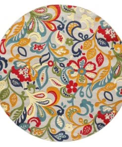 All Area Rugs And Runners Domani Napa Floral Textured Indoor/ Outdoor Area Rug