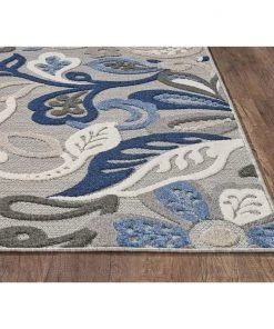 All Area Rugs And Runners Domani Napa Floral Textured Indoor/ Outdoor Area Rug