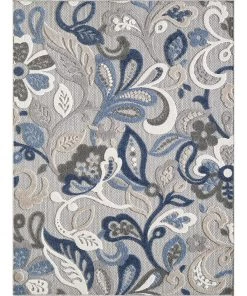 All Area Rugs And Runners Domani Napa Floral Textured Indoor/ Outdoor Area Rug