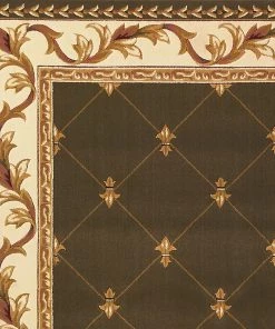 All Area Rugs And Runners Domani Classics Victorian Bordered Trellis Area Soft Rug