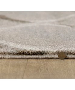 Domani Scene Transitional Charcoal Wave Or Brick Soft Area Rug