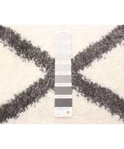 Ecarpetgallery Ivory Modern & Contemporary Shag Modern/ Geometric Rugs