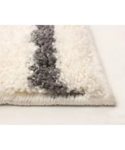 Ecarpetgallery Ivory Modern & Contemporary Shag Modern/ Geometric Rugs