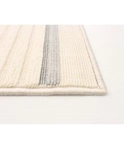 Ecarpetgallery Indoor/ Outdoor Ivory Blue Nsvy Stripes Soft Rug All Area Rugs And Runners