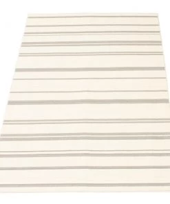 Ecarpetgallery Indoor/ Outdoor Ivory Blue Nsvy Stripes Soft Rug All Area Rugs And Runners