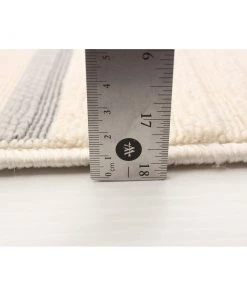 Ecarpetgallery Indoor/ Outdoor Ivory Blue Nsvy Stripes Soft Rug All Area Rugs And Runners