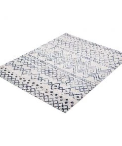 Ecarpetgallery All Area Rugs And Runners Moroccan Blue Grey Casual Soft Rug