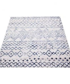 Ecarpetgallery All Area Rugs And Runners Moroccan Blue Grey Casual Soft Rug