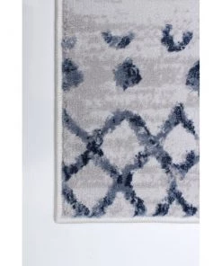 Ecarpetgallery Moroccan Blue Grey Casual Soft Rug All Area Rugs And Runners