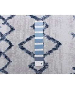 Ecarpetgallery Moroccan Blue Grey Casual Soft Rug All Area Rugs And Runners