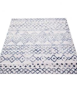 Ecarpetgallery Moroccan Blue Grey Casual Soft Rug All Area Rugs And Runners