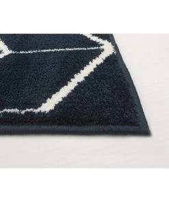 Ecarpetgallery All Area Rugs And Runners Geometric Navy Blue Modern Contemporary Soft Rug