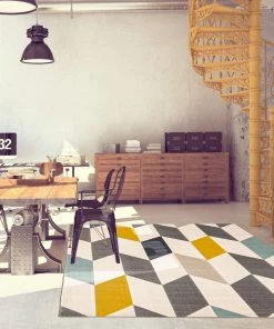 Ecarpetgallery Geometric Multi Modern Contemporary Soft Rug All Area Rugs And Runners