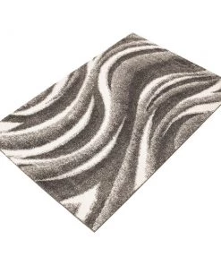 Ecarpetgallery Modern Contemporary Shag Pink Ivory Area Rug All Area Rugs And Runners