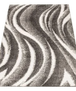 Ecarpetgallery Modern Contemporary Shag Pink Ivory Area Rug All Area Rugs And Runners