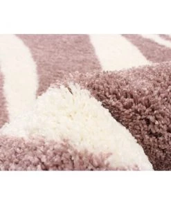 Ecarpetgallery Modern Contemporary Shag Pink Ivory Area Rug All Area Rugs And Runners