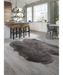 Ecarpetgallery Faux Sheepskin Novelty Plush Machine Washable Modern Soft Rug