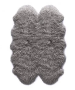 Ecarpetgallery Faux Sheepskin Novelty Plush Machine Washable Modern Soft Rug