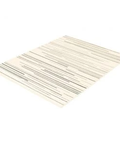 Ecarpetgallery Cream Silver Stripes Fika Casual Soft Rug All Area Rugs And Runners