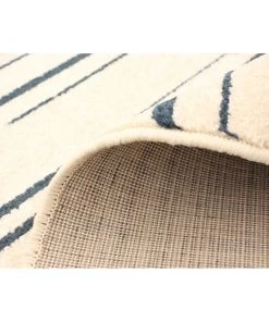 Ecarpetgallery Cream Silver Stripes Fika Casual Soft Rug All Area Rugs And Runners