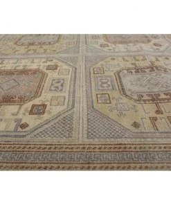 Ecarpetgallery Hand-knotted Antalya Vintage Light Khaki Wool Soft Rug