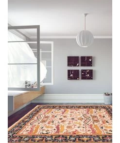 Ecarpetgallery Premium Hand-knotted Heritage Cream Wool Soft Rug