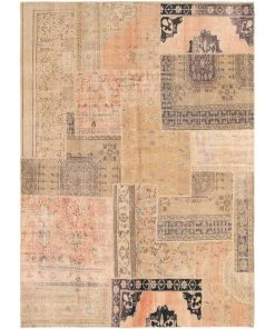 Ecarpetgallery Hand-knotted Vintage Anatolia Patch Khaki Wool Soft Rug All Area Rugs And Runners