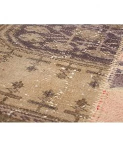 Ecarpetgallery Hand-knotted Vintage Anatolia Patch Khaki Wool Soft Rug All Area Rugs And Runners