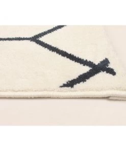 Ecarpetgallery White Navy Trellis Modern Contemporary Soft Rug All Area Rugs And Runners