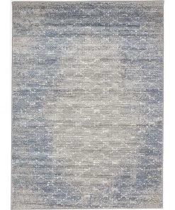 Ecarpetgallery All Area Rugs And Runners Trellis Distressed Blue Grey Soft Rug