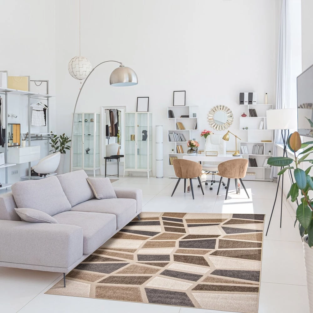 Ecarpetgallery Ivory Blue Indoor/ Outdoor Rug 10 Ecarpetgallery Ivory Blue Indoor/ Outdoor Rug