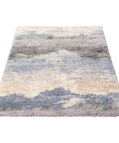 Ecarpetgallery Grey Taupe Modern & Contemporary Shag Modern/ Geometric Rugs