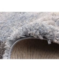 Ecarpetgallery Grey Taupe Modern & Contemporary Shag Modern/ Geometric Rugs