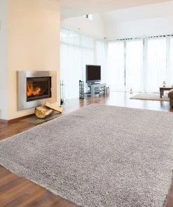 Ecarpetgallery Grey Labrador Modern Shag Rug All Area Rugs And Runners