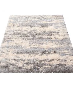 Ecarpetgallery Modern Contemporary Cream Shag Area Rug